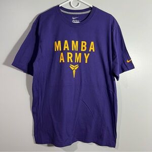 Nike Kobe Mamba Army Basketball Purple Gold Yellow Short Sleeve T-Shirt Mens XL